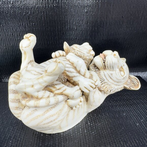 1993 Harmony Kingdom Pride And Joy Tiger and Cub Trinket Box Figurine Resin VTG - Picture 13 of 14